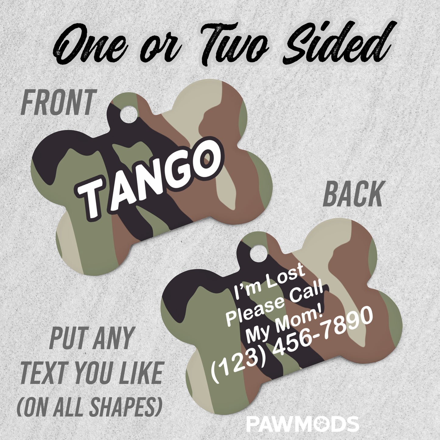 Camo Dog Tag