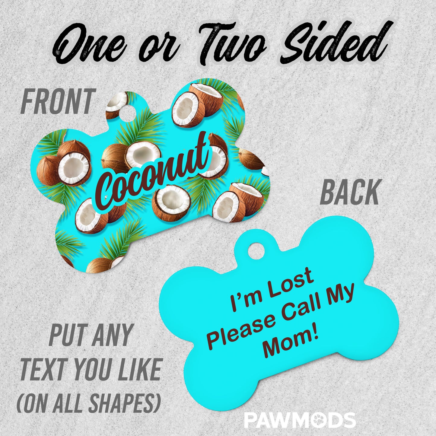 Coconut Dog Tag