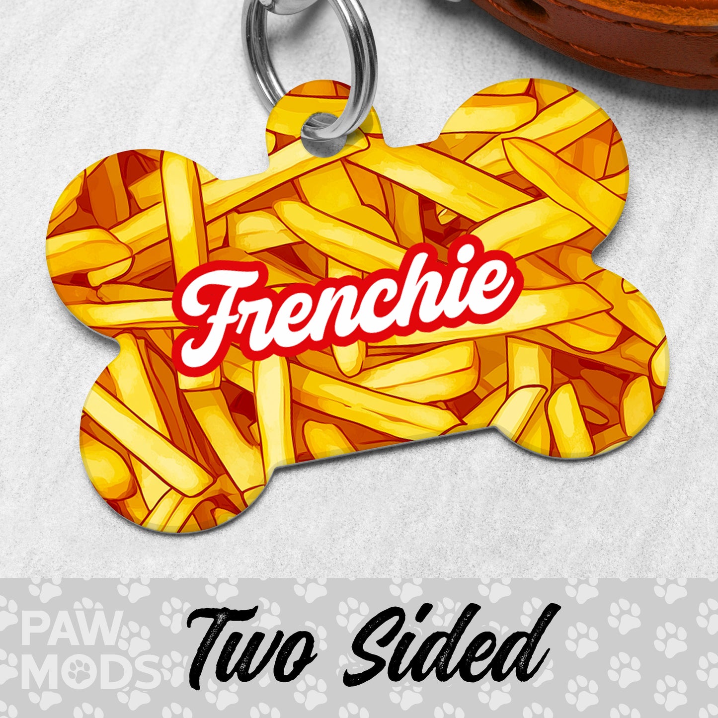 French Fries Dog Tag