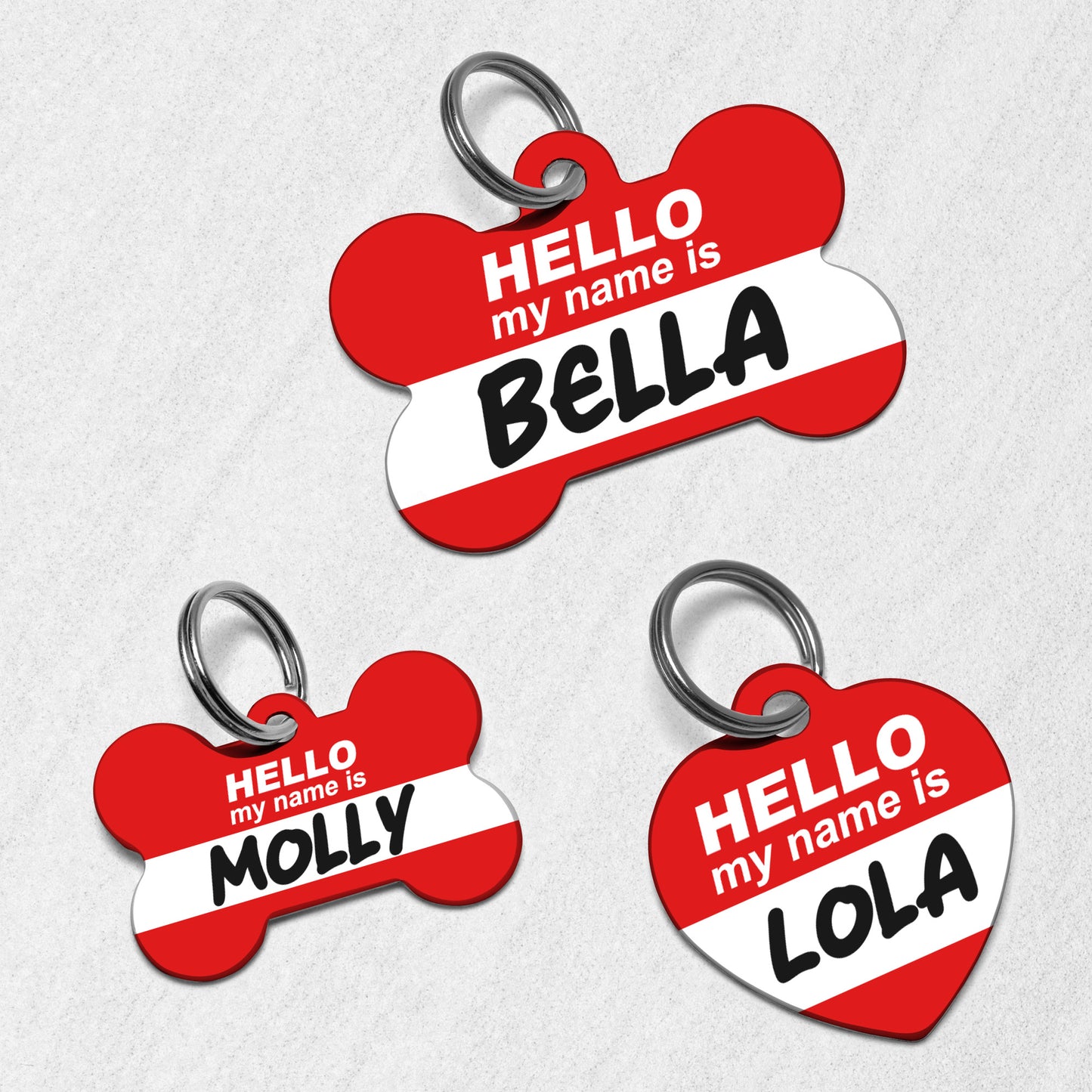 Hello My Name Is Dog Tag