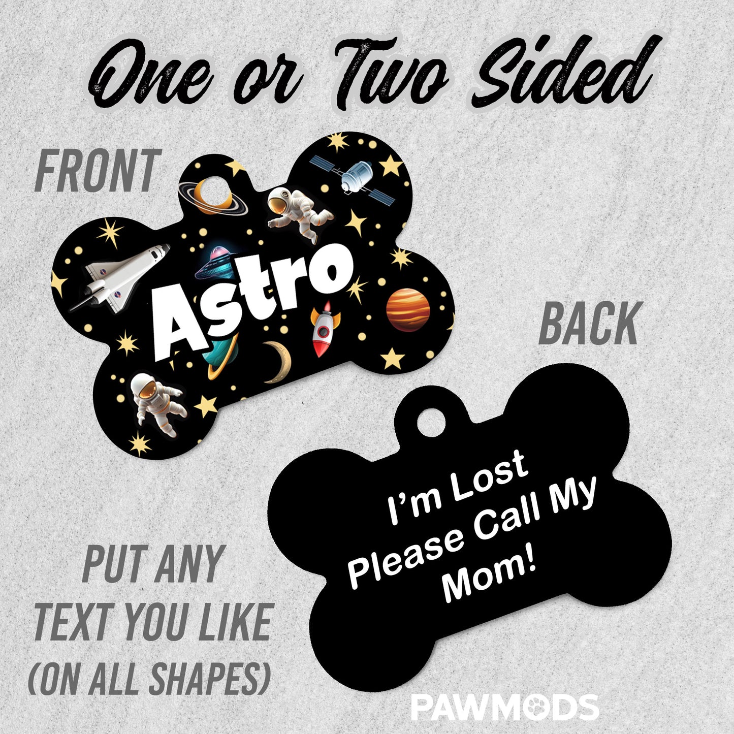 Space Dog Tag