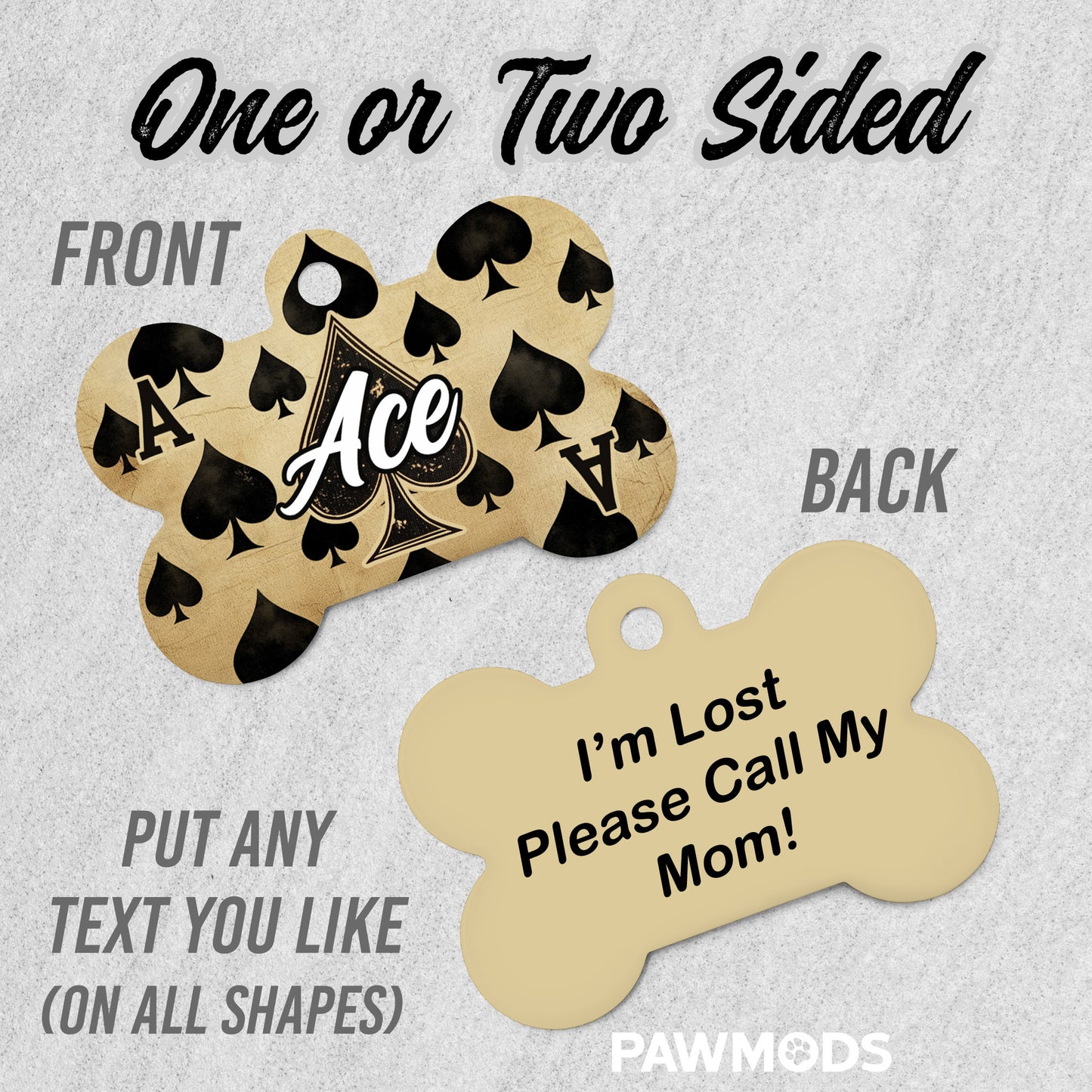 Ace of Spades Dog Tag