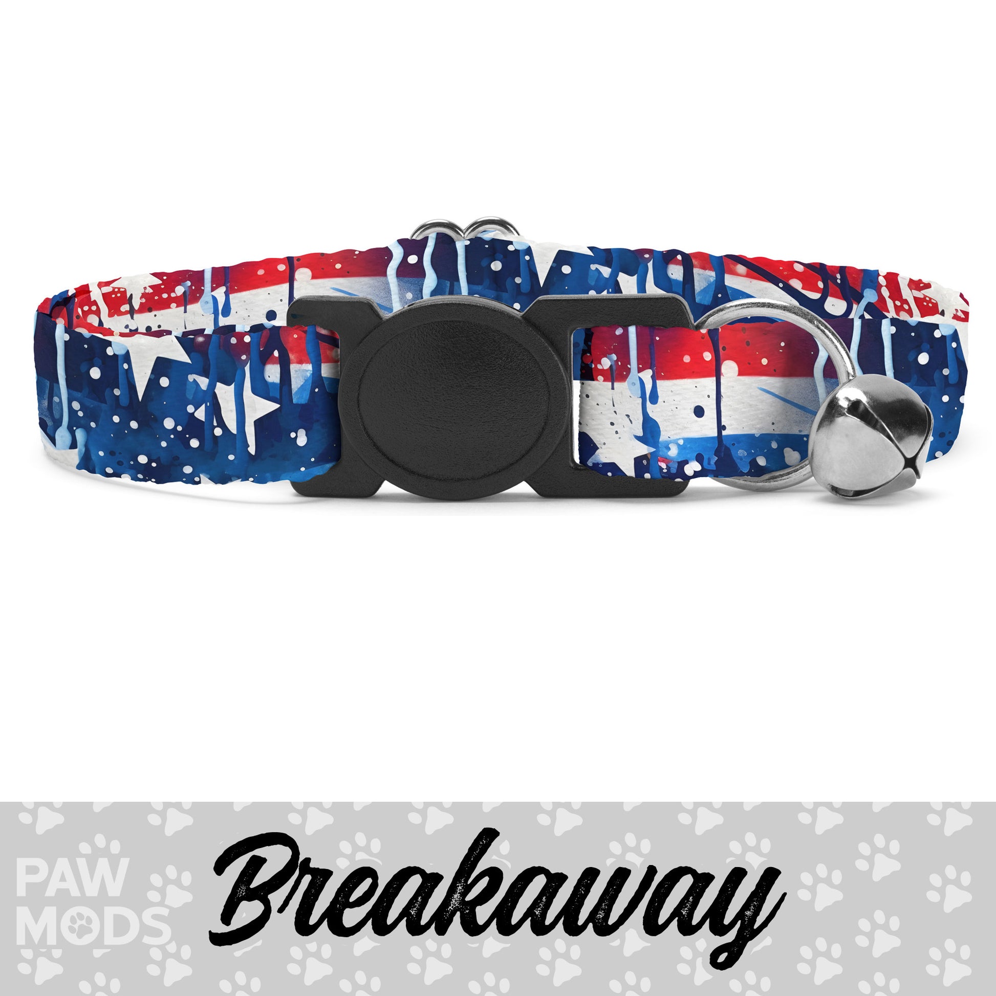 American Flag Cat Collar.