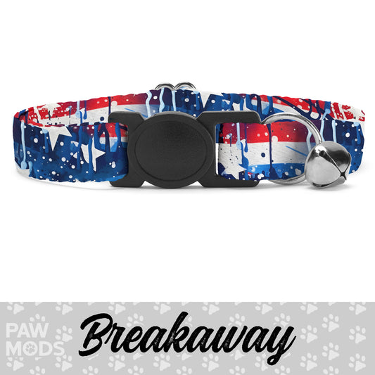 American Flag Cat Collar.