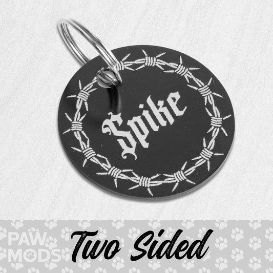 Barbed Wire Dog Tag