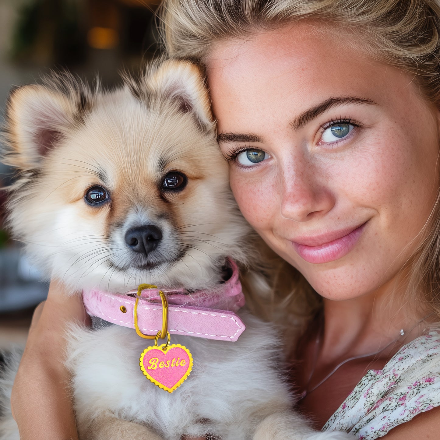 Bestie Dog Tag - Custom Enamel Pet ID Tag