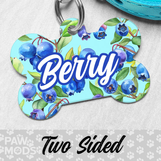 Blue Berry Dog Tag