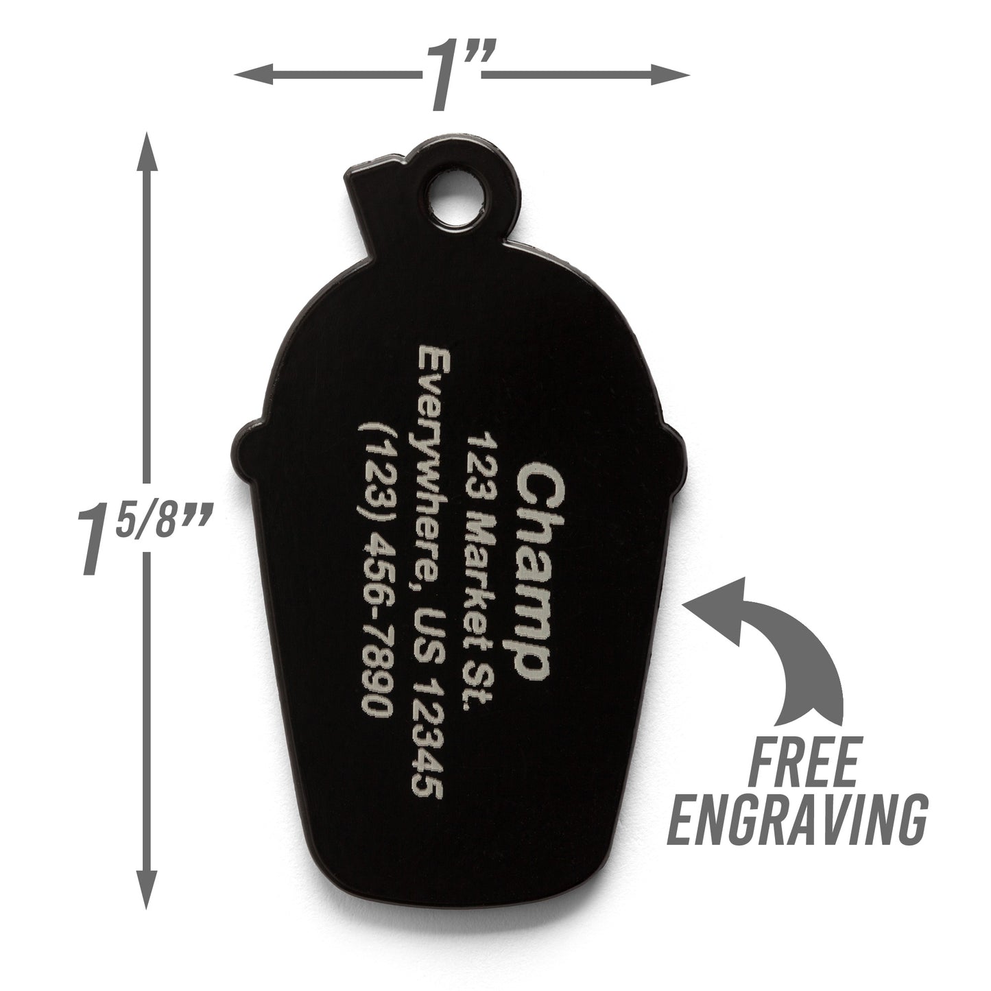 Boba Dog Tag - Custom Enamel Pet ID Tag