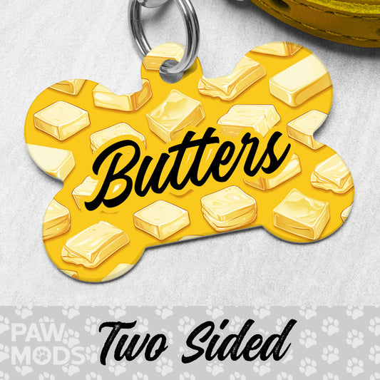 Butter Dog Tag, Butters Pet ID.