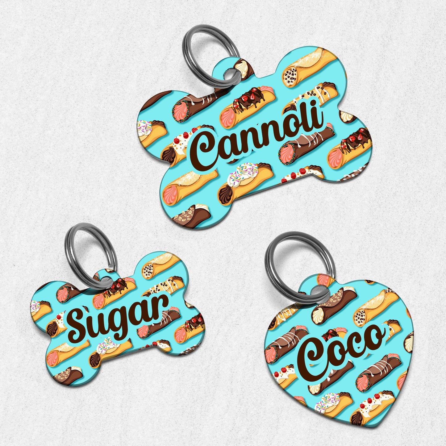Cannoli Dog Tag