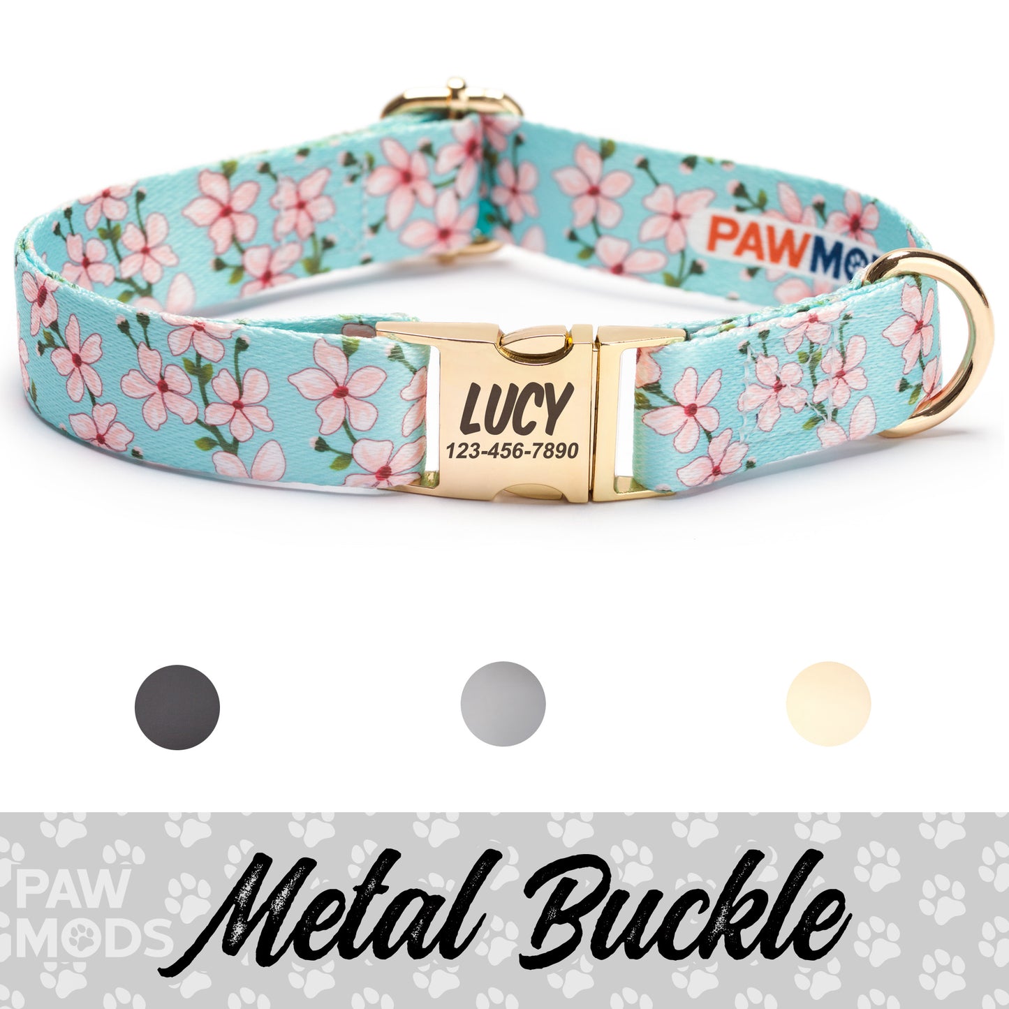 Cherry Blossom Dog Collar