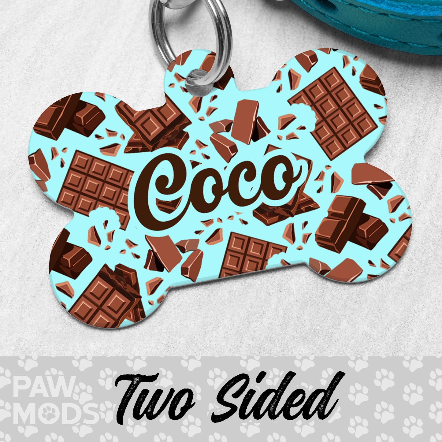 Chocolate Bar Dog Tag