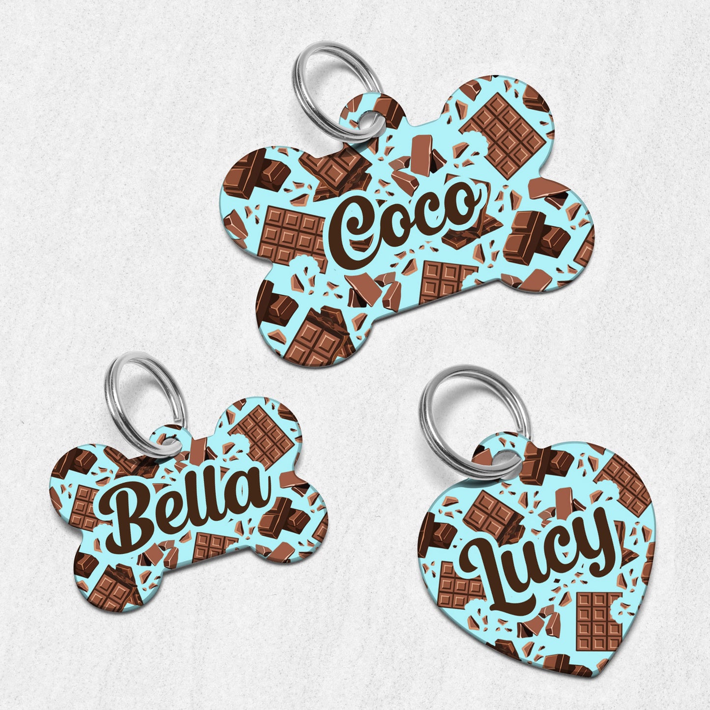 Chocolate Bar Dog Tag