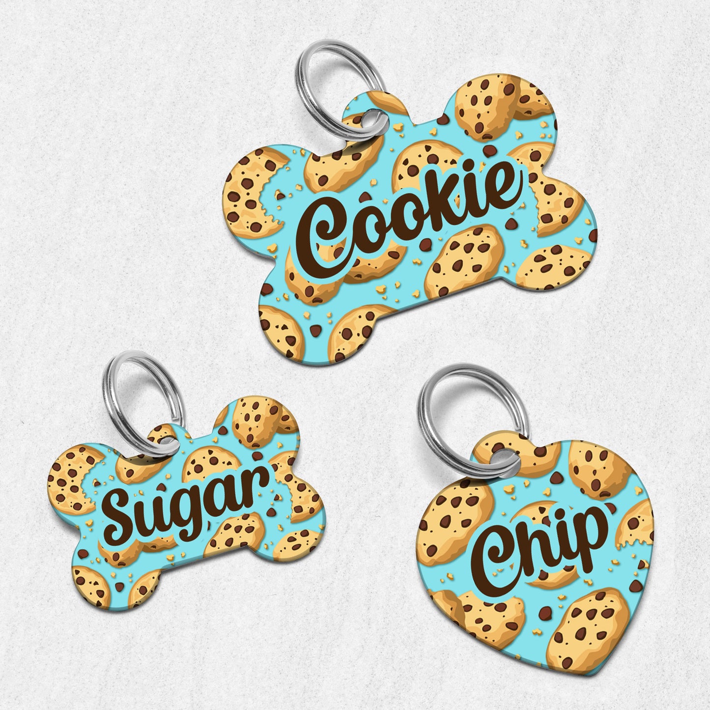 Chocolate Chip Cookie Dog Tag