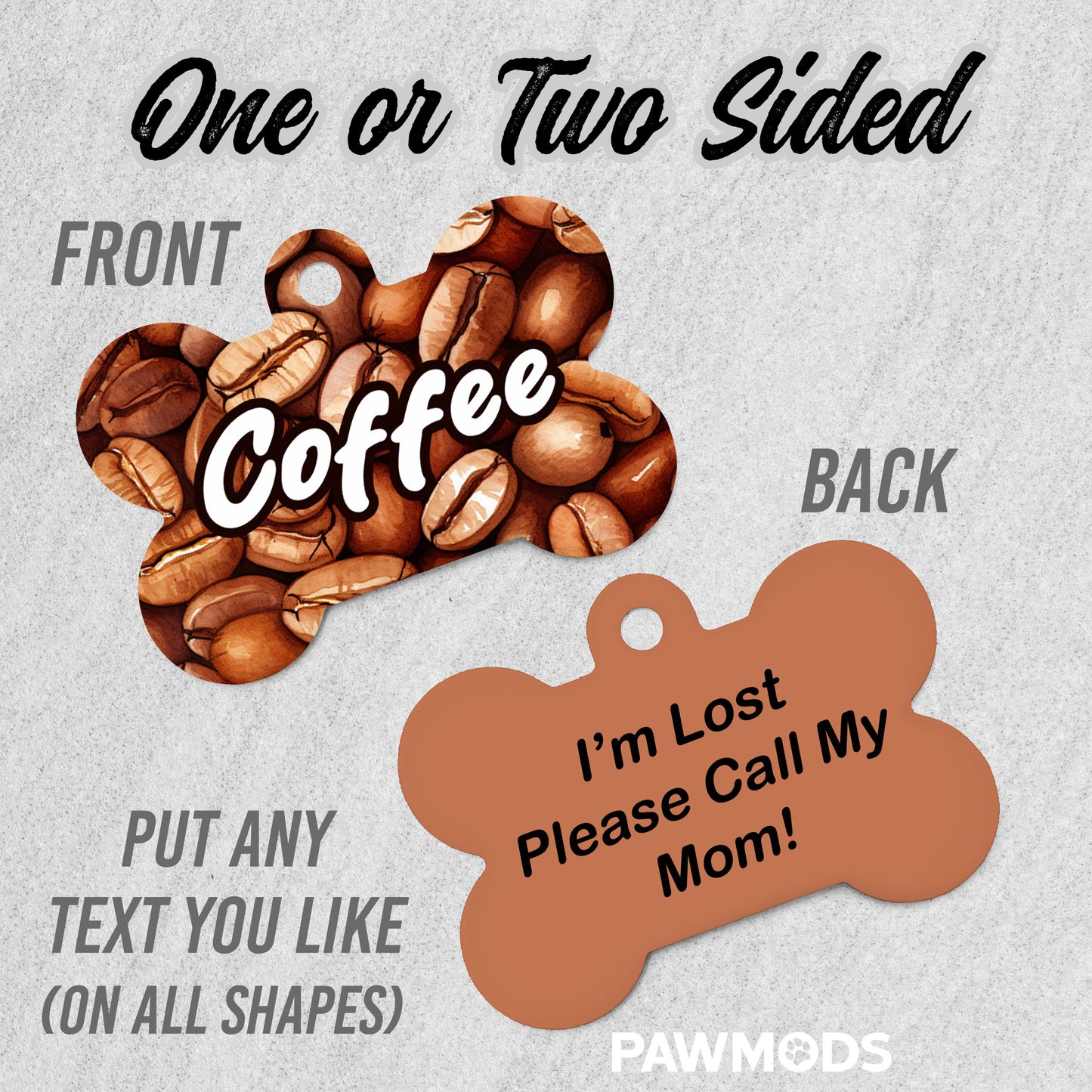 Coffee Beans Dog Tag