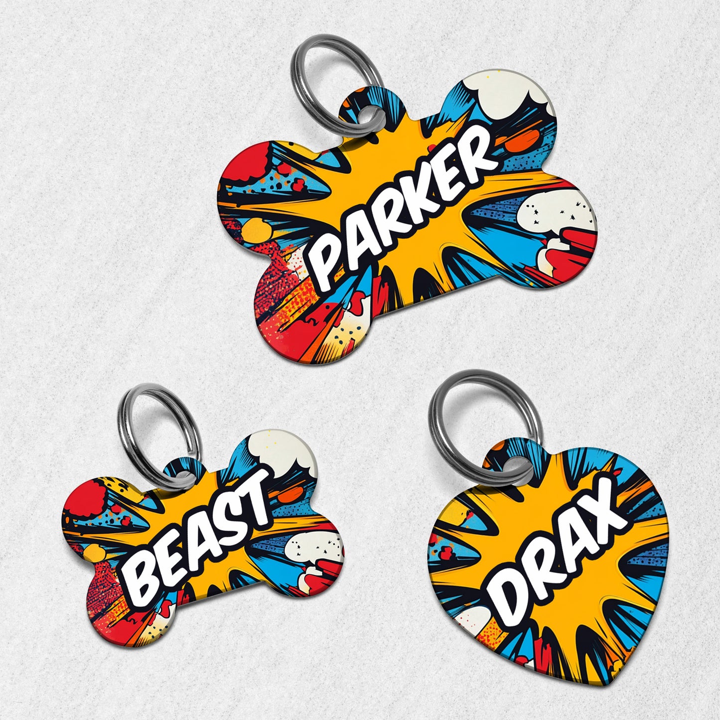 Comic Book Dog Tag