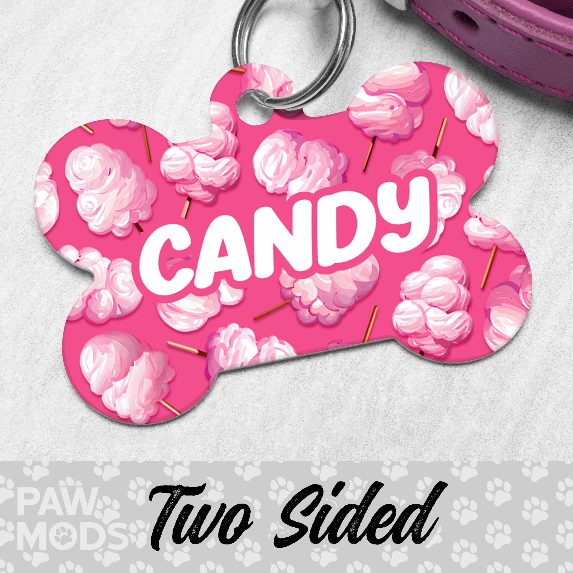 Cotton Candy Dog Tag