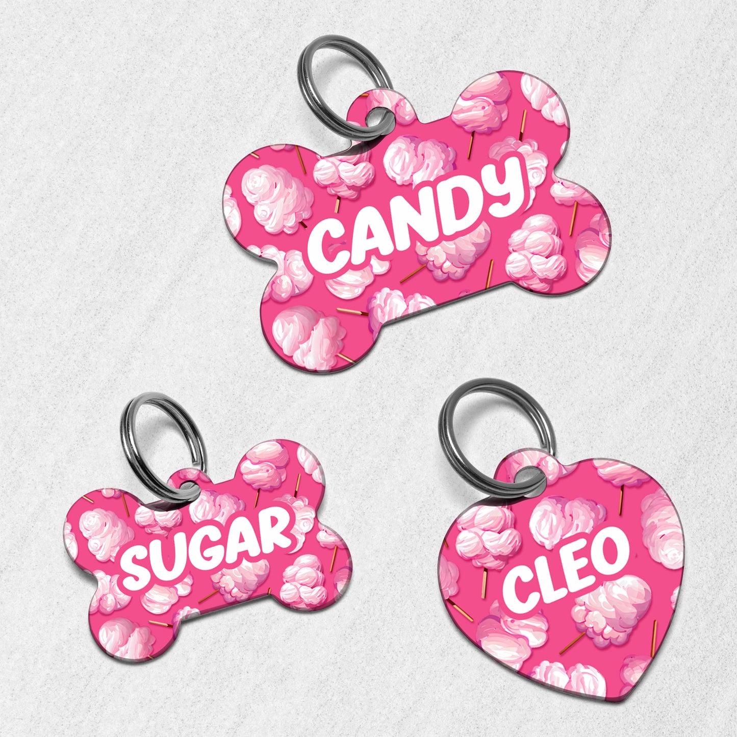 Cotton Candy Dog Tag