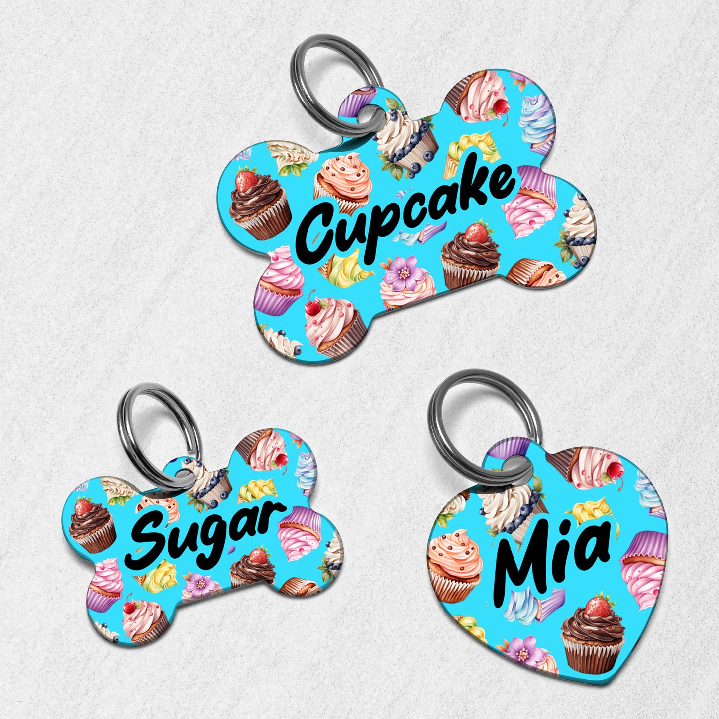 Cupcake Dog Tag