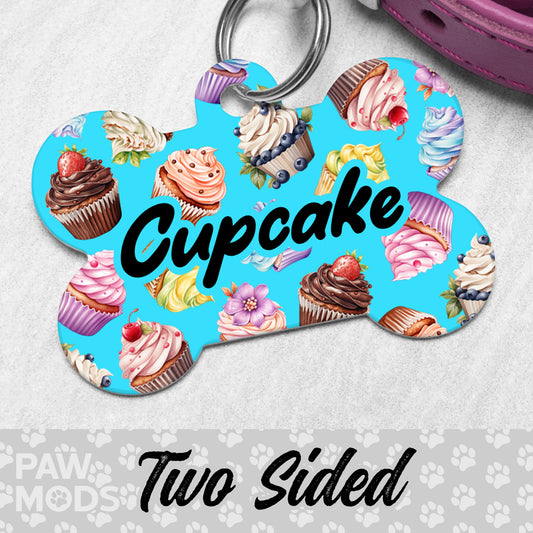Cupcake Dog Tag