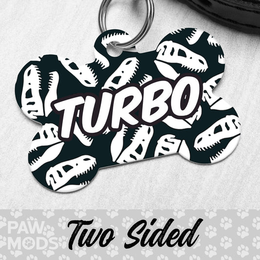 Dinosaur Skull Dog Tag
