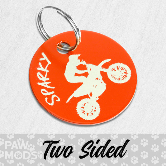 Dirt Bike Dog Tag