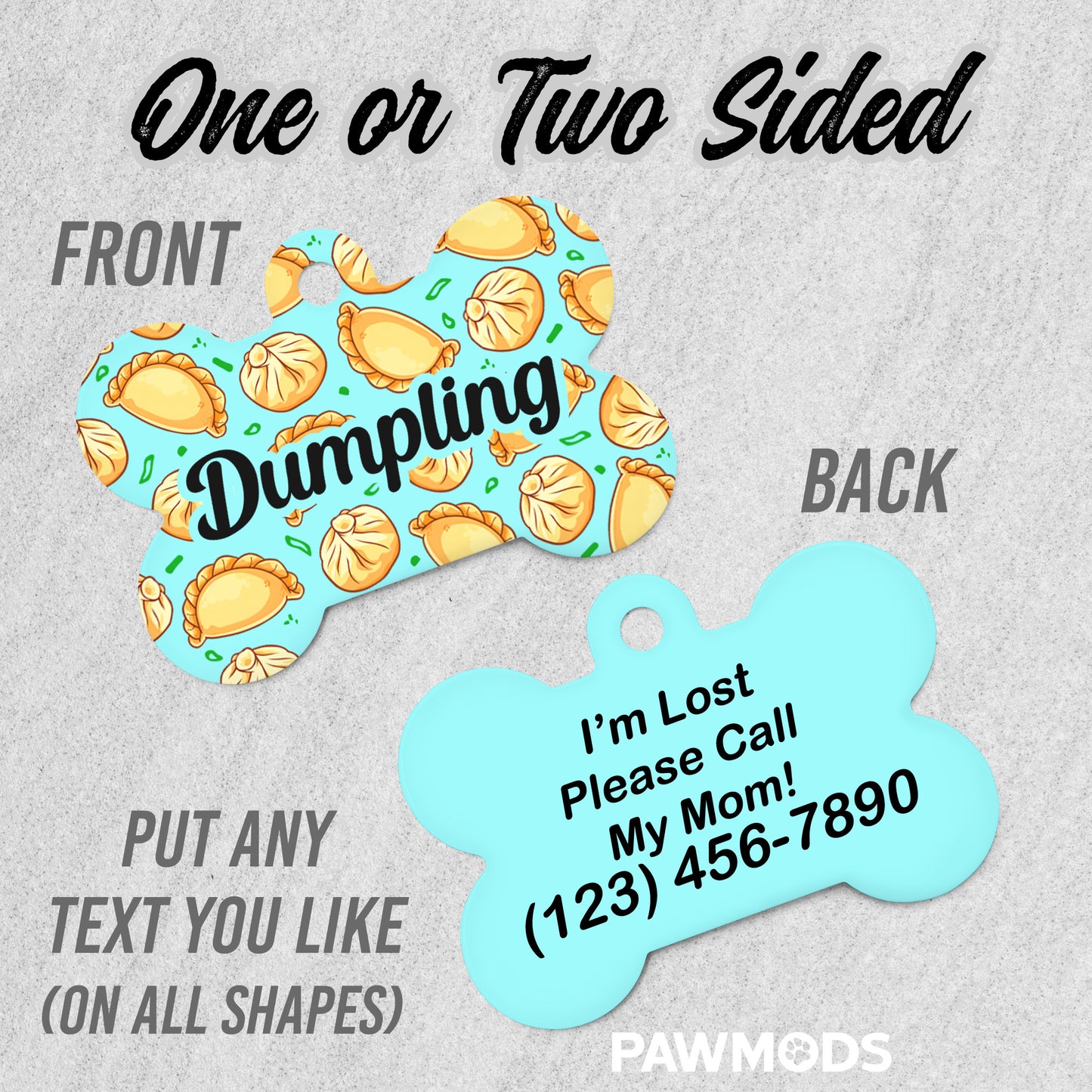Dumpling Dog Tag
