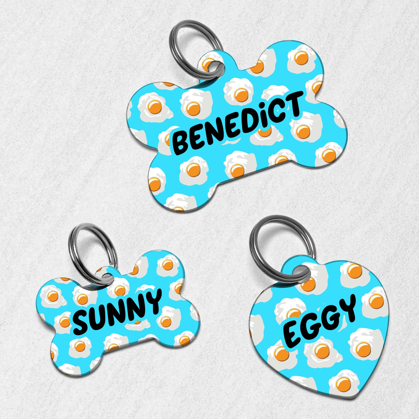 Eggs Dog Tag