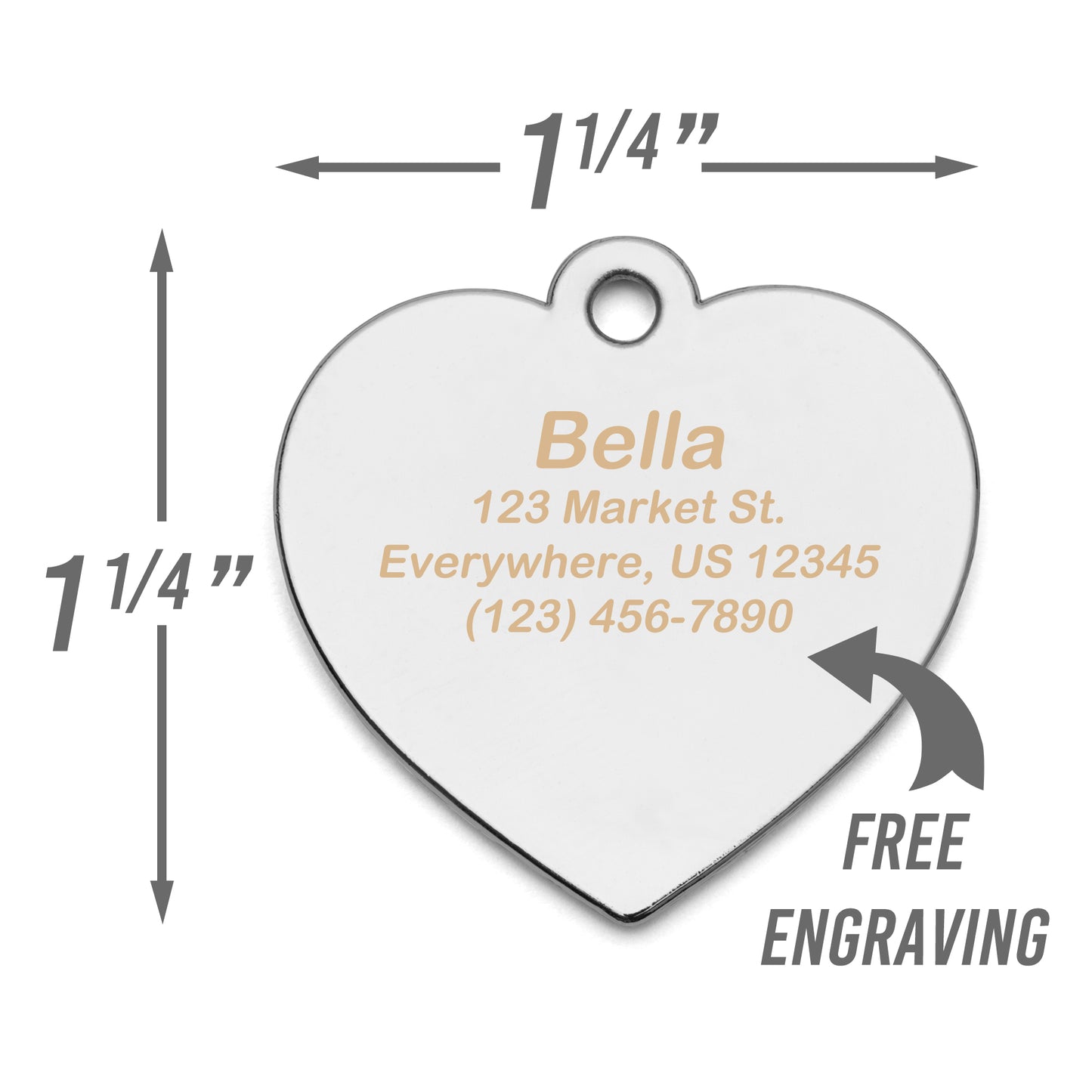 Evil Eye Dog Tag - Custom Enamel Pet ID Tag