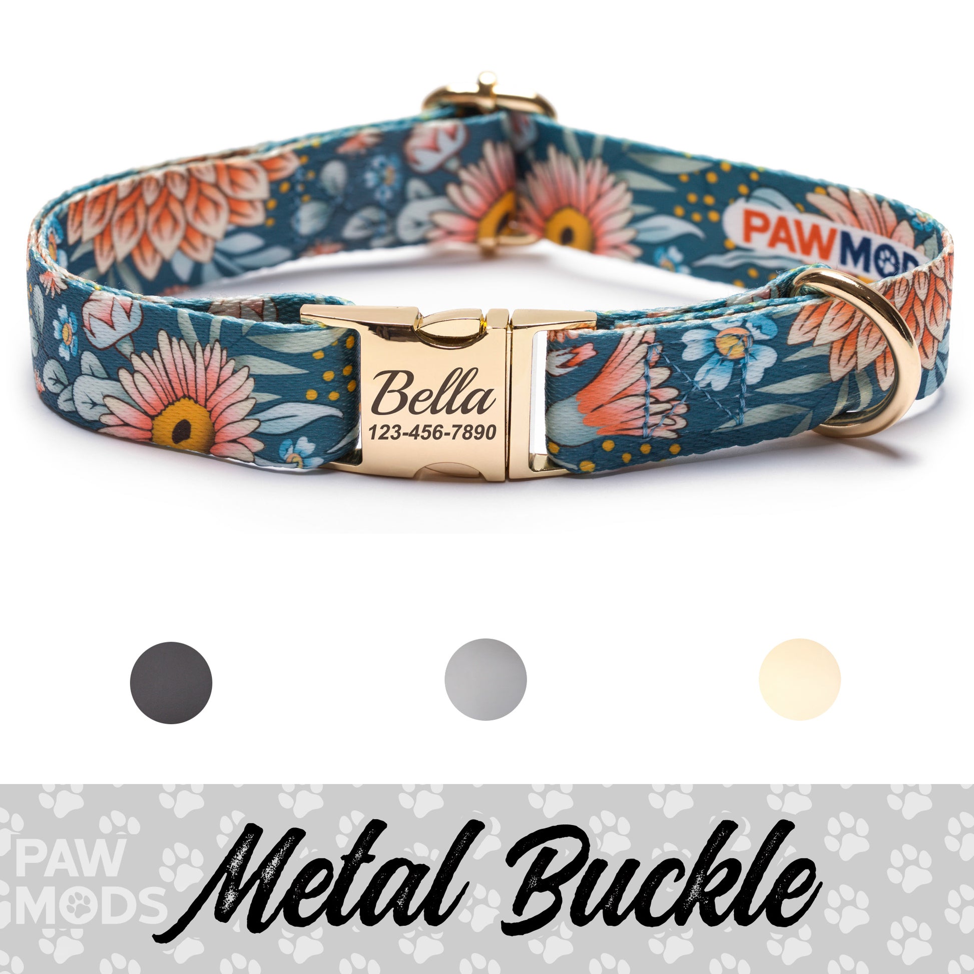 Floral Wildflower Dog Collar