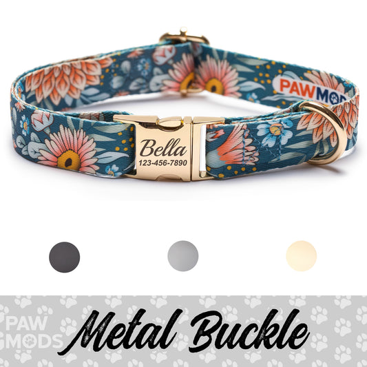 Floral Wildflower Dog Collar