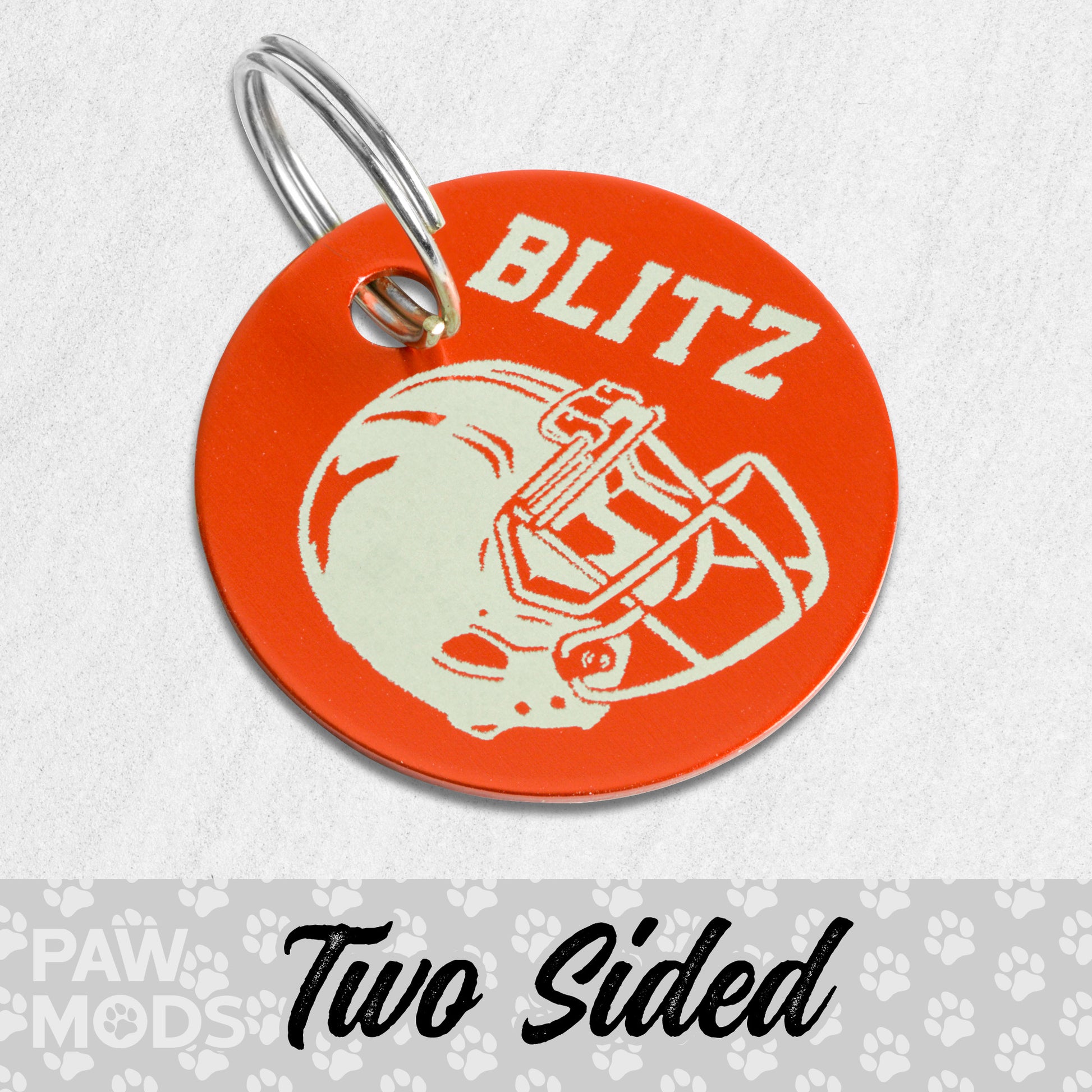 Football Helmet Dog Tag