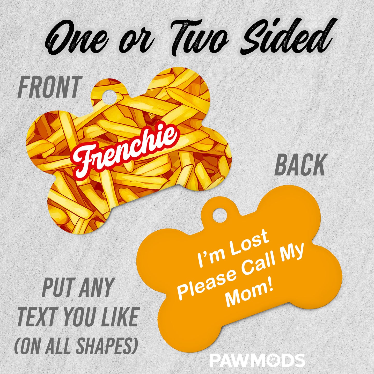 French Fries Dog Tag