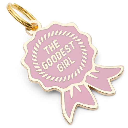 The Goodest Girl Dog Tag - Custom Enamel Pet ID Tag