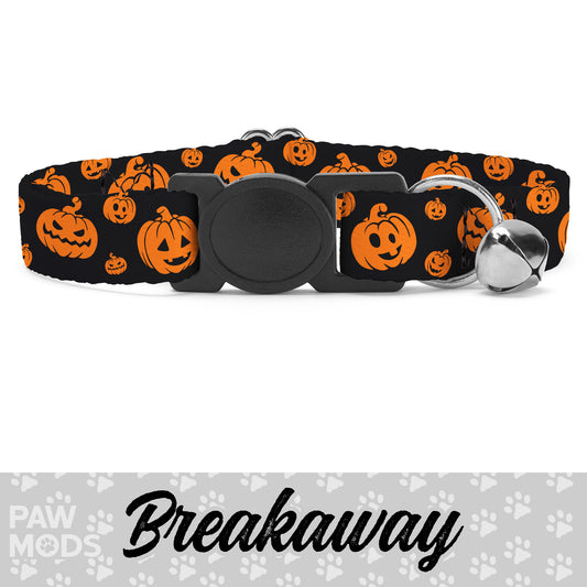 Halloween Pumpkin Cat Collar