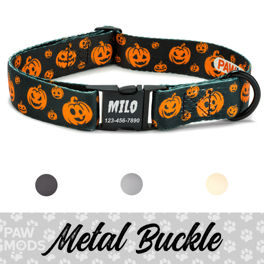 Halloween Pumpkin Dog Collar