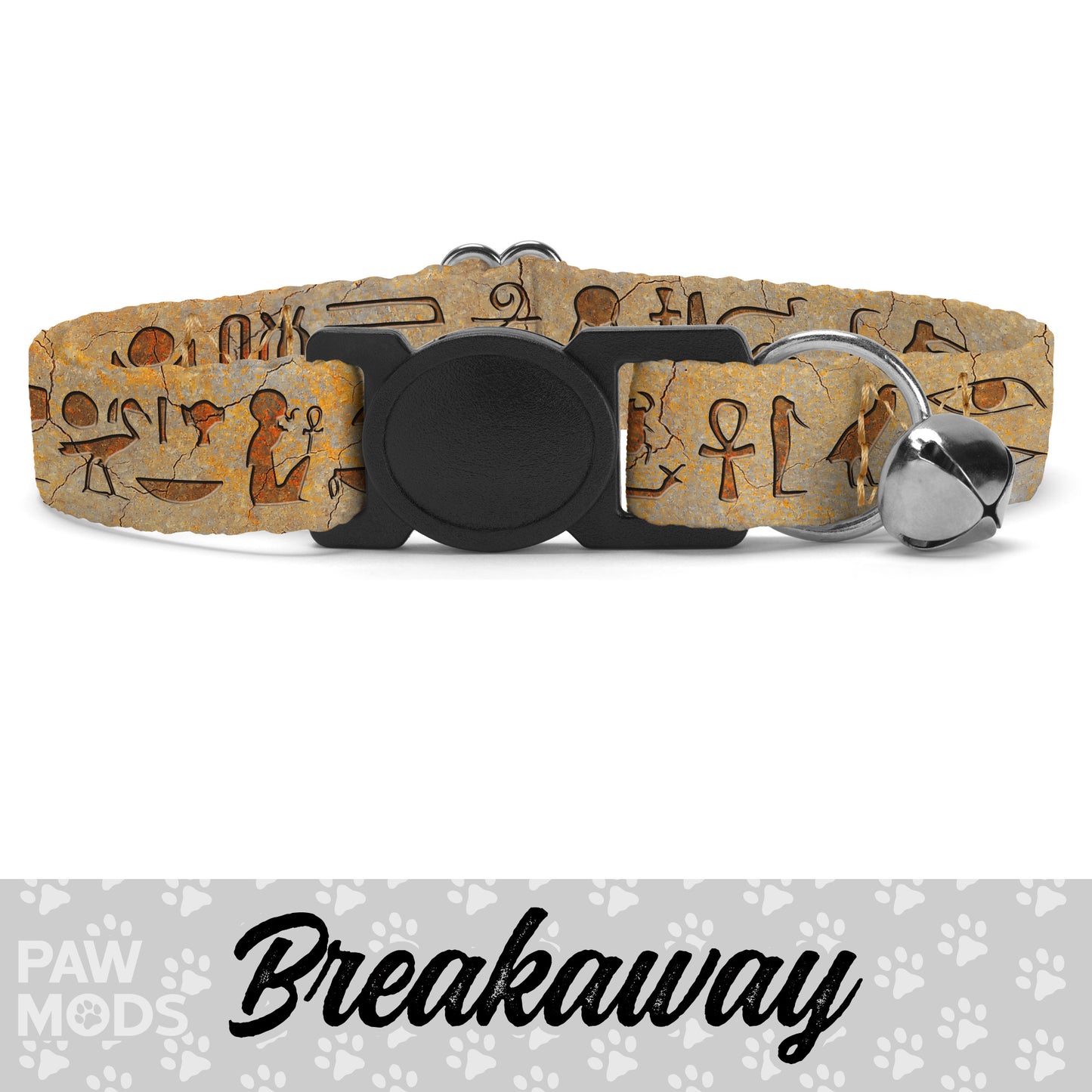 Egyptian Hieroglyphs Cat Collar