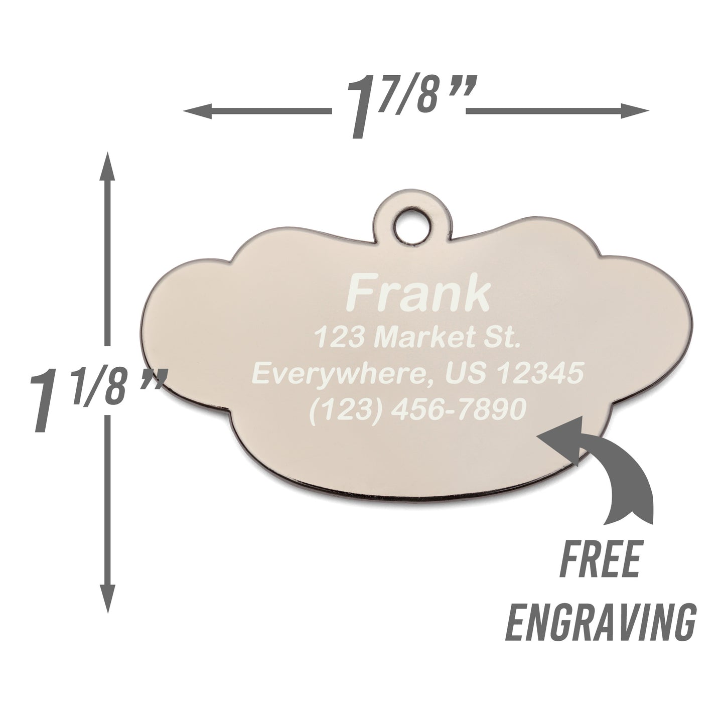 Hotdog Dog Tag - Custom Enamel Pet ID Tag