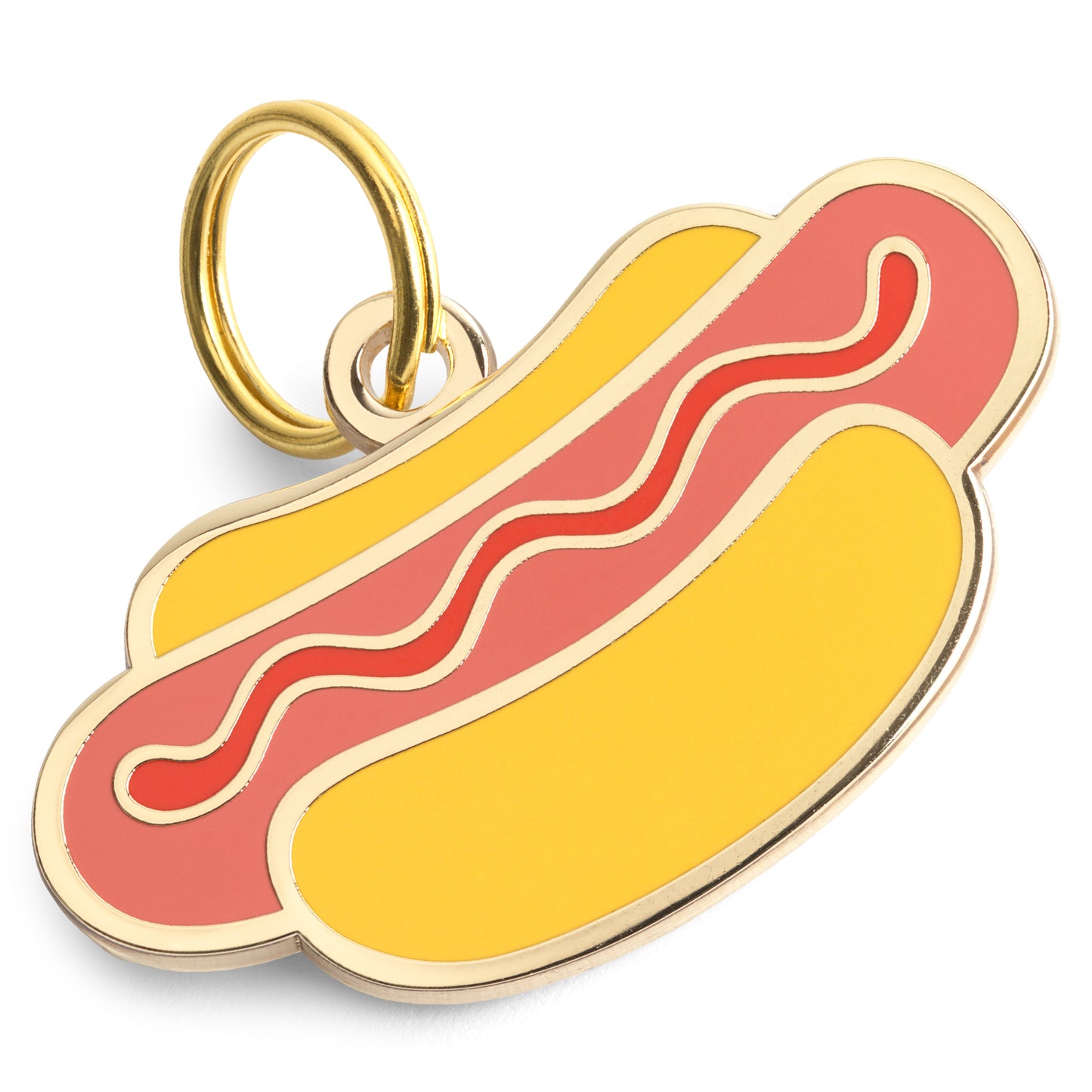 Hotdog Enamel Dog Tag