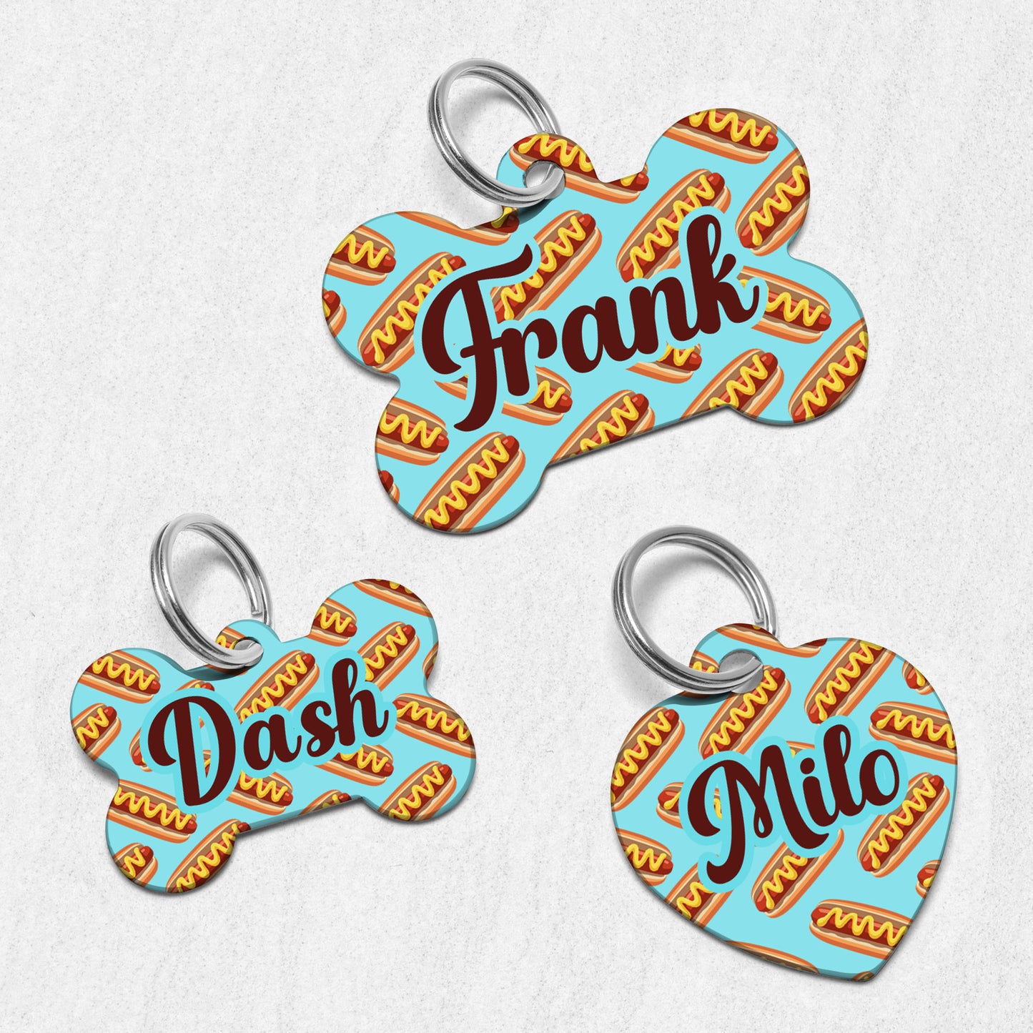 Hotdogs Dog Tag