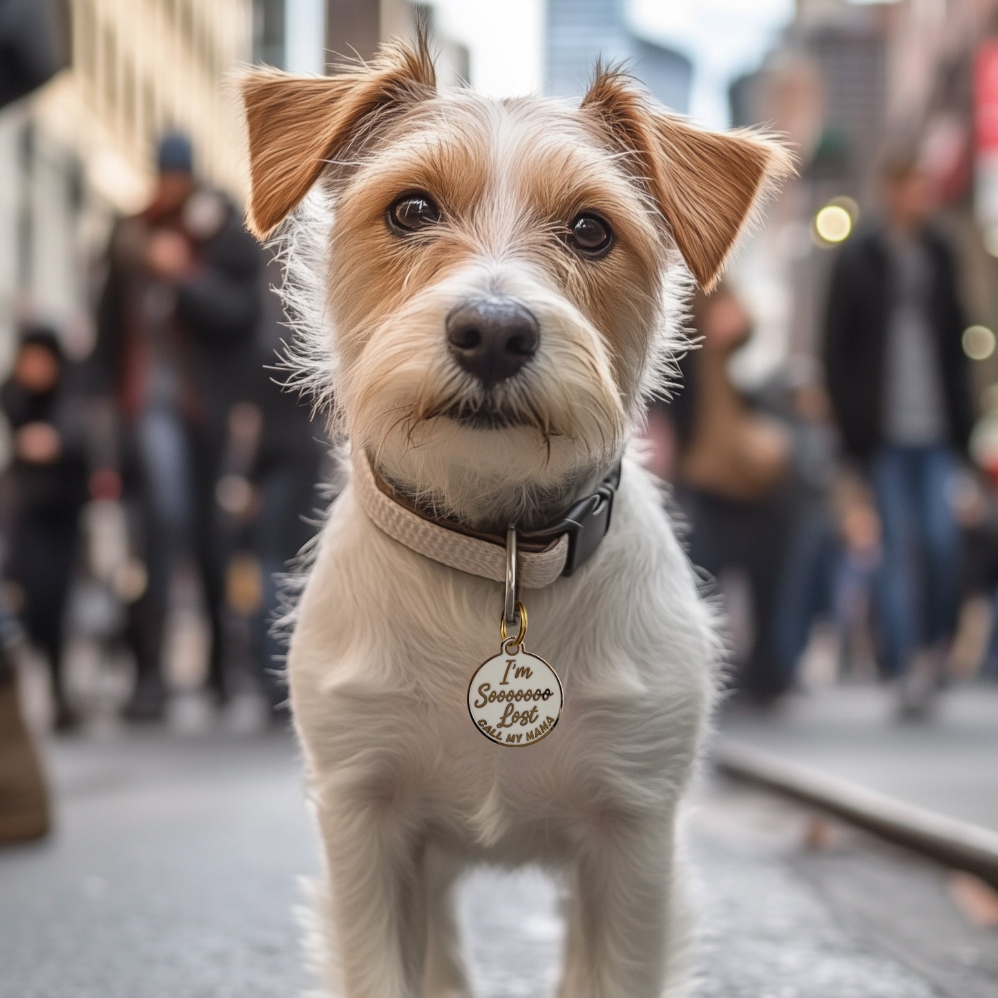 I'm So Lost Call My Mama Dog Tag - Custom Enamel Pet ID Tag