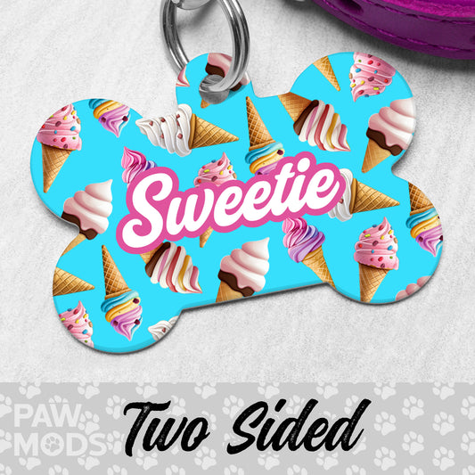Ice Cream Dog Tag