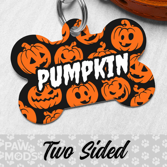 Jack O Lantern Dog Tag