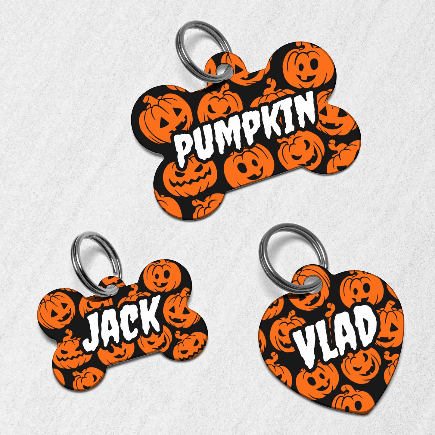 Jack O Lantern Dog Tag