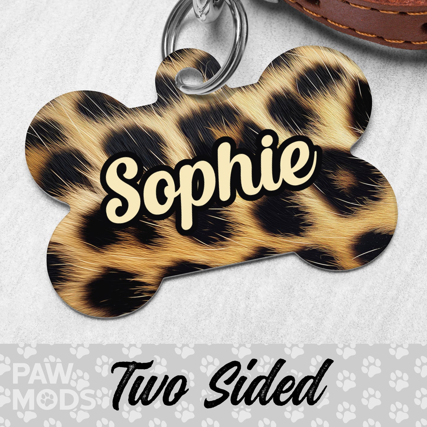 Leopard Dog Tag