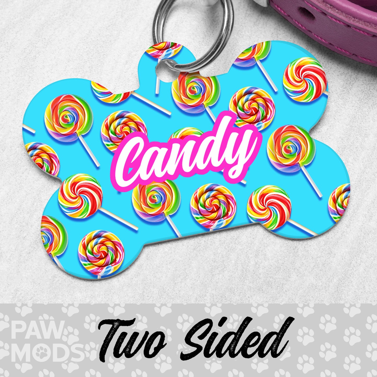 Lollipops Dog Tag