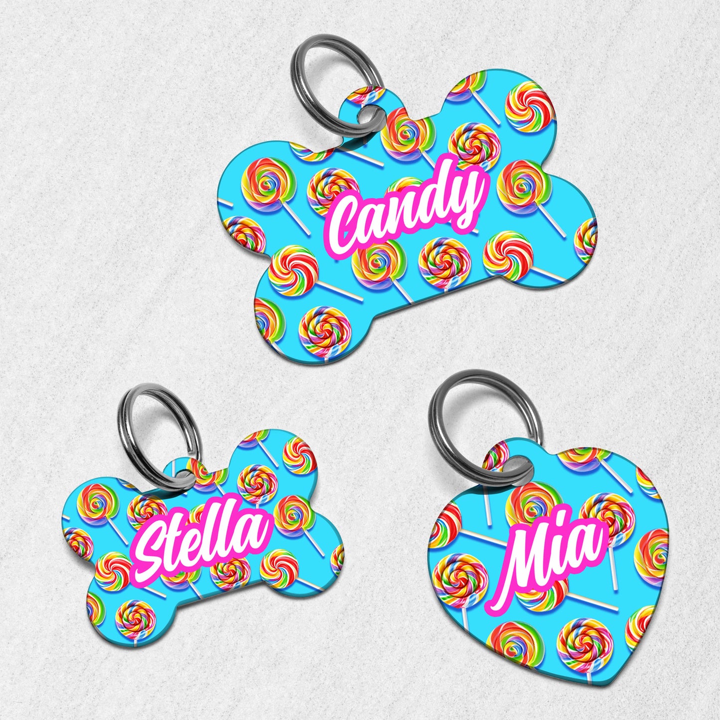 Lollipops Dog Tag