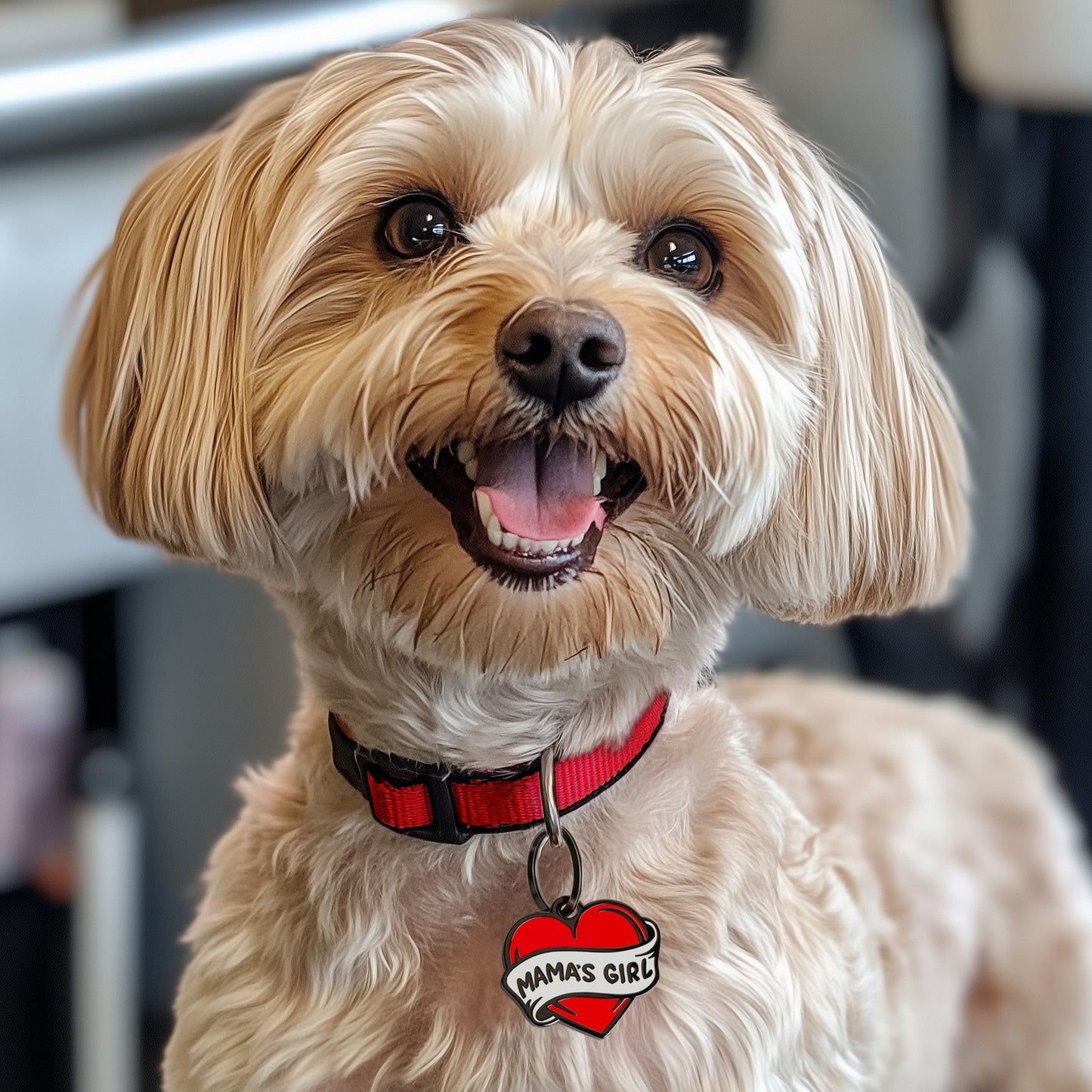 Mama's Girl Dog Tag - Custom Enamel Pet ID Tag