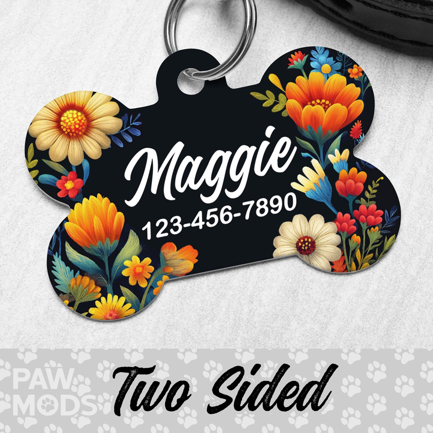 Mexican Wildflower Dog Tag