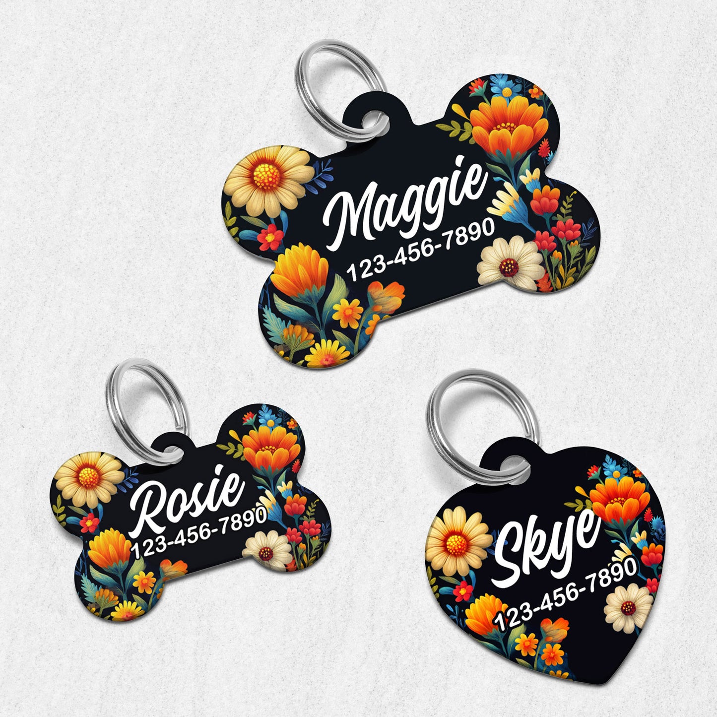 Mexican Wildflower Dog Tag